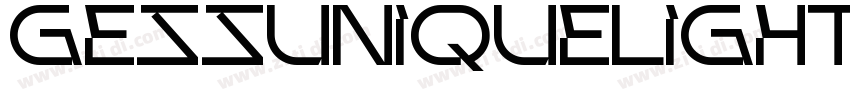 GESSUniqueLight Ligh字体转换